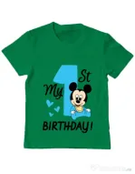 Tricou ADLER copil My first birthday Verde mediu