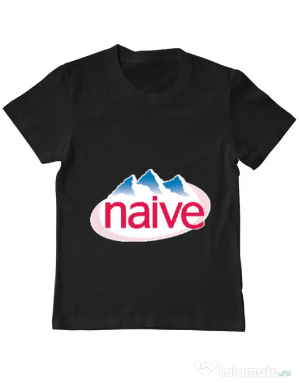Tricou ADLER copil Naive Negru