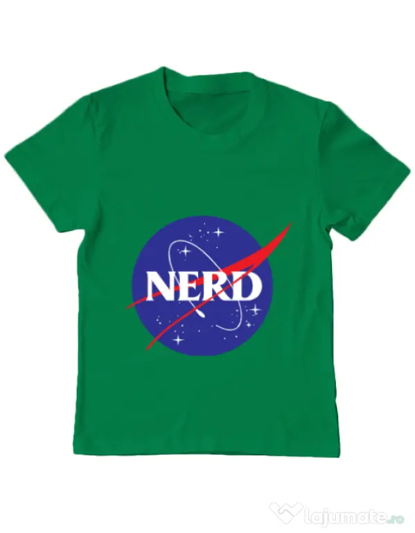 Tricou ADLER copil Nerd Verde mediu