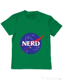 Tricou ADLER copil Nerd Verde mediu