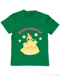 Tricou ADLER copil Never grow up Verde mediu