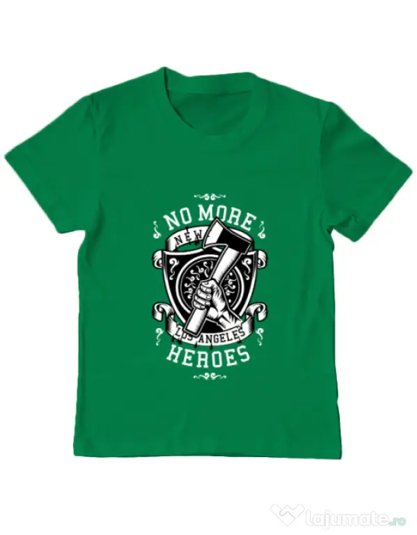Tricou ADLER copil No More Heroes Verde mediu