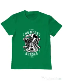 Tricou ADLER copil No More Heroes Verde mediu