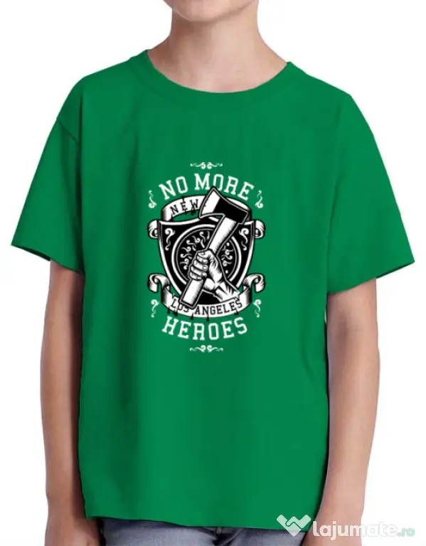 Tricou ADLER copil No More Heroes Verde mediu