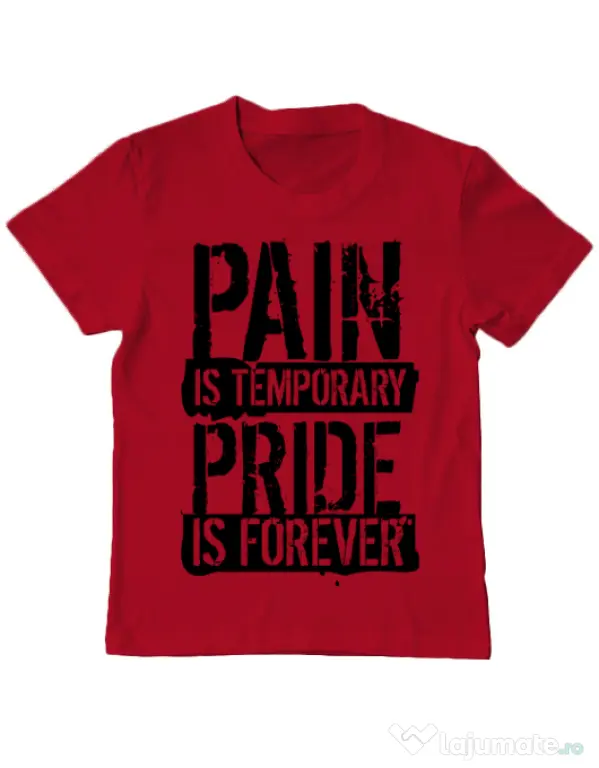 Tricou ADLER copil Pain and pride Rosu