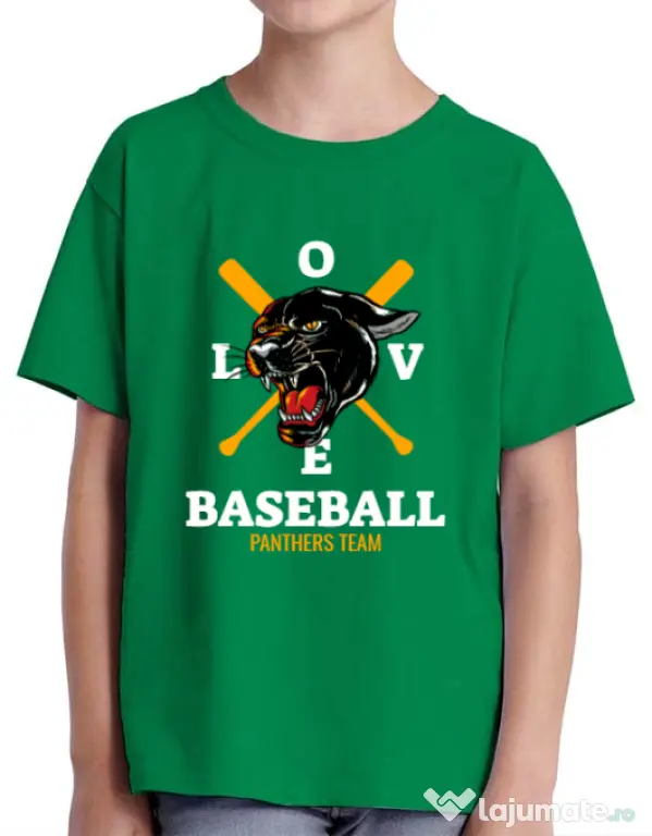Tricou ADLER copil Panthers team Verde mediu