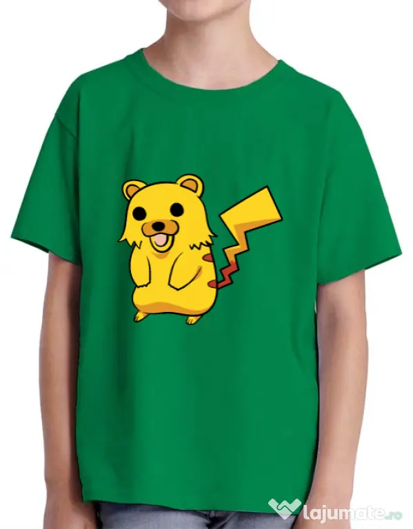Tricou ADLER copil Pika Pika Verde mediu