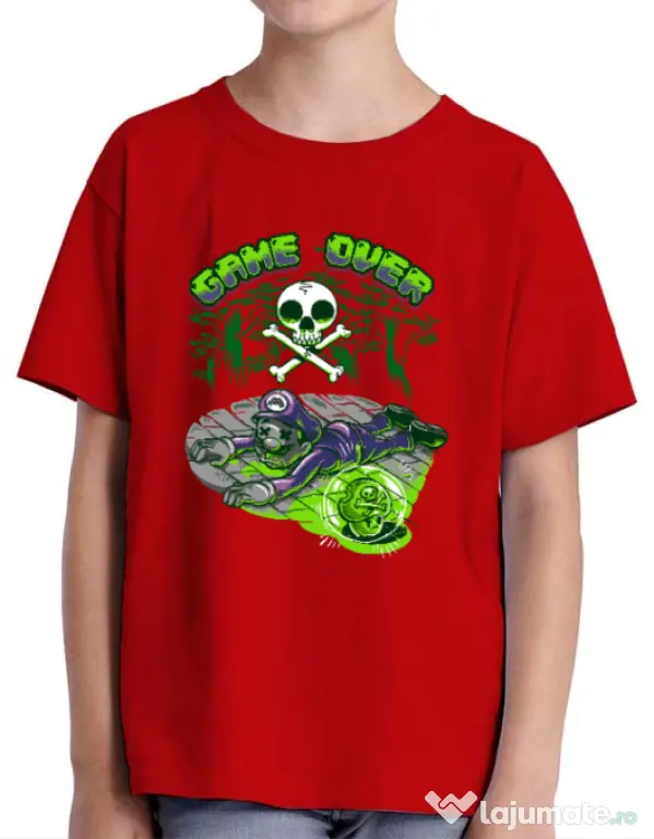 Tricou ADLER copil Poisonous mushroom Rosu