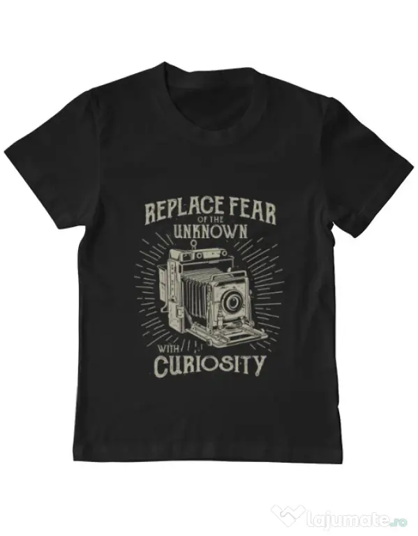 Tricou ADLER copil Replace Fear Negru