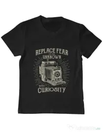 Tricou ADLER copil Replace Fear Negru