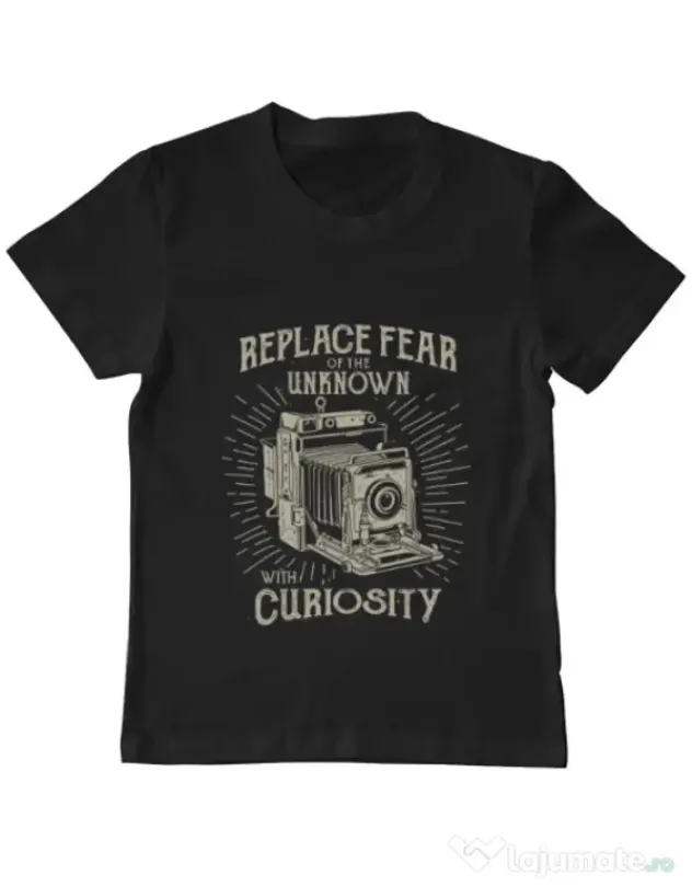 Tricou ADLER copil Replace Fear Negru