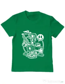 Tricou ADLER copil Shooter Verde mediu