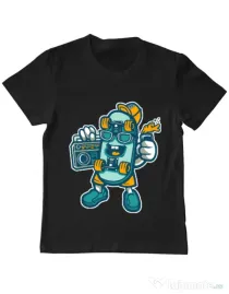 Tricou ADLER copil Skate bastard Negru