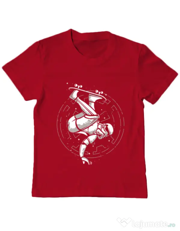 Tricou ADLER copil Skatetrooper Rosu