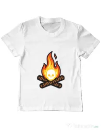 Tricou ADLER copil Skullfire Alb