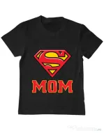 Tricou ADLER copil Super mom Negru