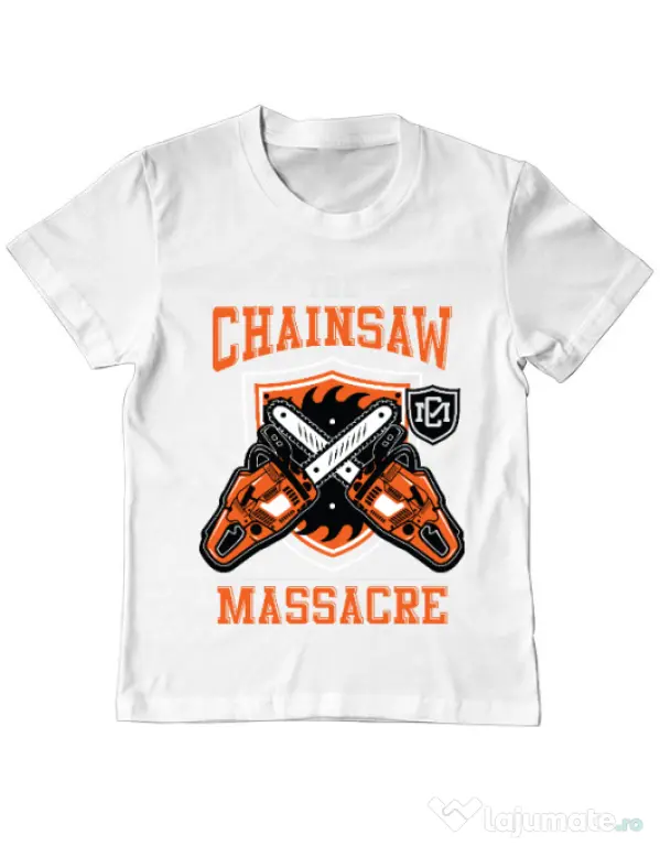 Tricou ADLER copil The Chainsaw Massacre Alb