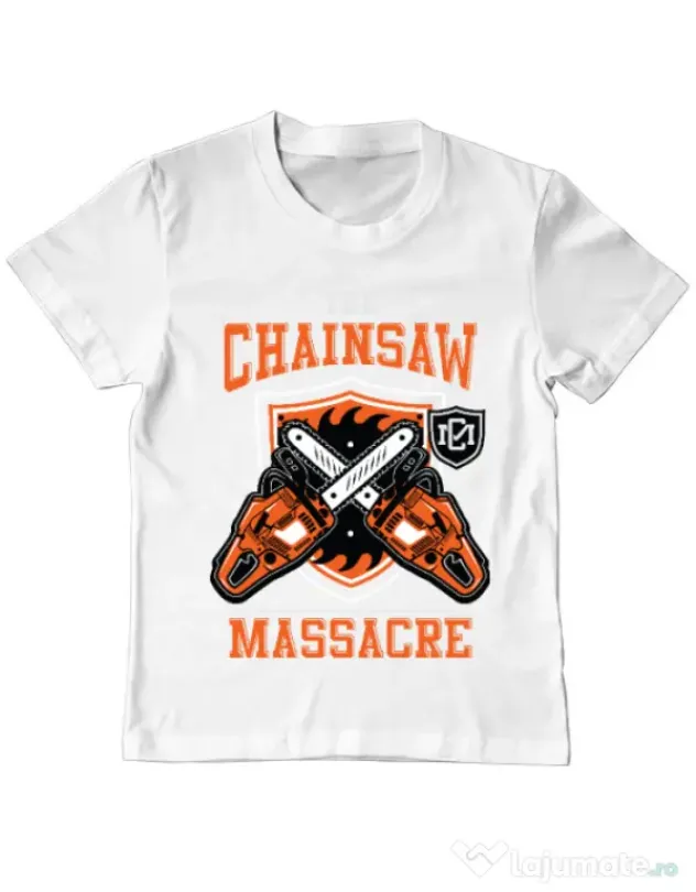 Tricou ADLER copil The Chainsaw Massacre Alb