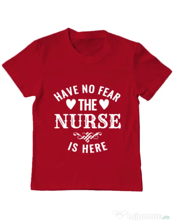 Tricou ADLER copil The nurse is here Rosu