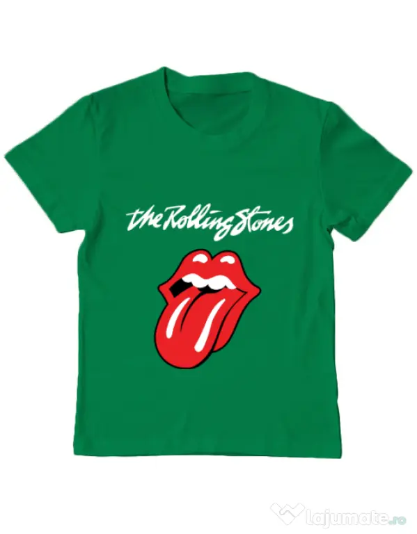Tricou ADLER copil The Rolling Stones Verde mediu