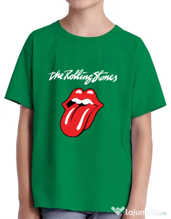 Tricou ADLER copil The Rolling Stones Verde mediu