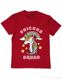 Tricou ADLER copil Unicorn squad Rosu