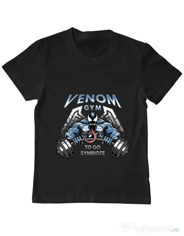 Tricou ADLER copil Venom gym Negru