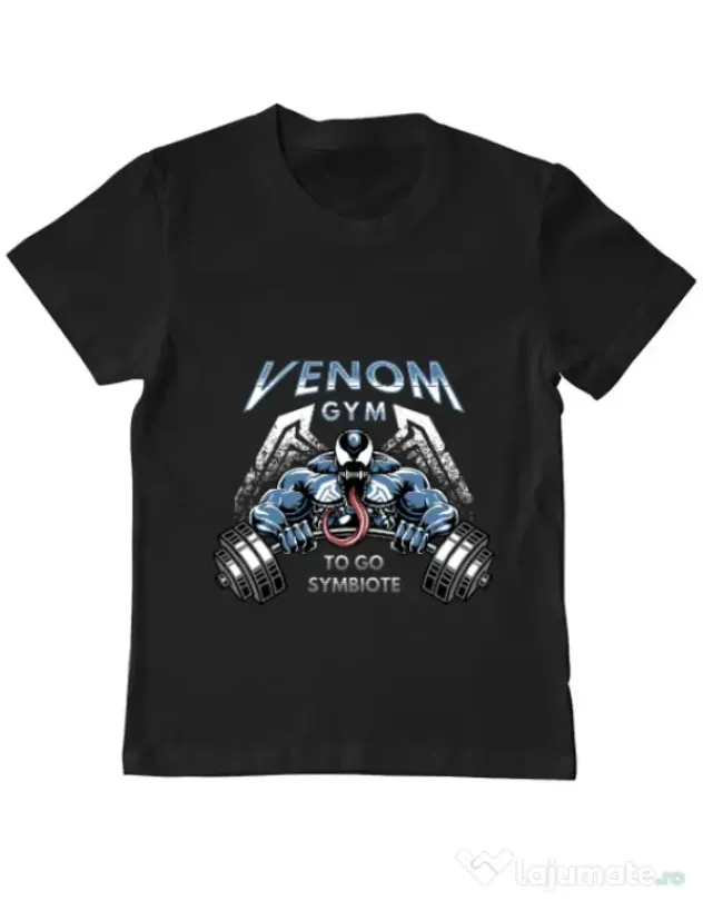 Tricou ADLER copil Venom gym Negru