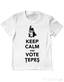 Tricou ADLER copil Vote Tepes Alb