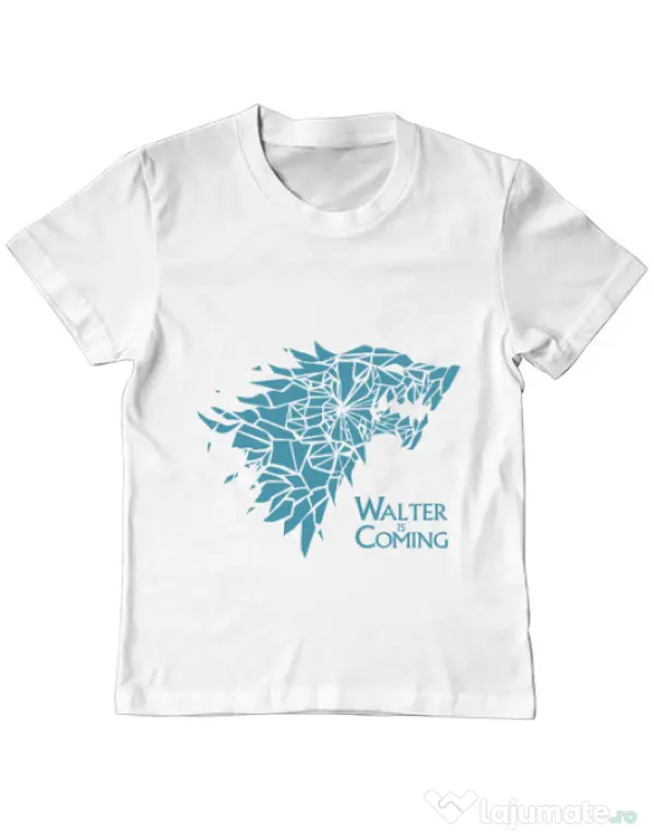Tricou ADLER copil Walter is coming Alb