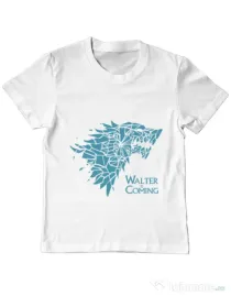 Tricou ADLER copil Walter is coming Alb