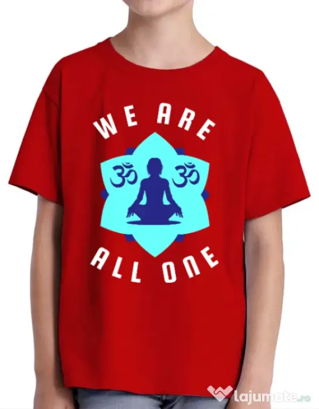 Tricou ADLER copil We are all one Rosu