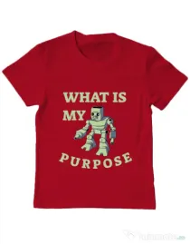 Tricou ADLER copil What is my purpose Rosu