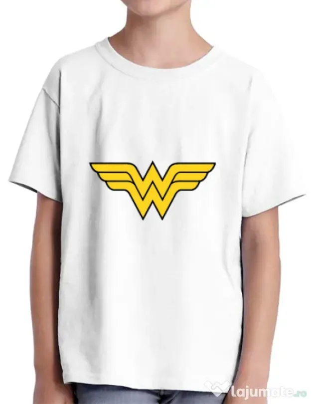 Tricou ADLER copil Wonder woman Alb