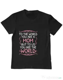 Tricou ADLER copil You are the world Negru
