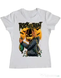 Tricou ADLER dama Candy hunter Alb