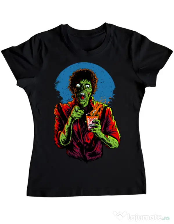 Tricou ADLER dama I want you to dance Negru