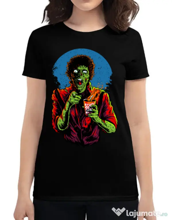 Tricou ADLER dama I want you to dance Negru