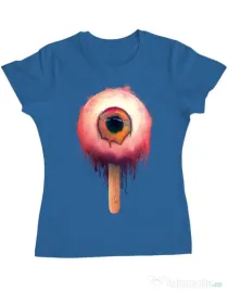 Tricou ADLER dama Eyesicle Albastru azuriu