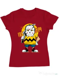 Tricou ADLER dama Bad boy Rosu