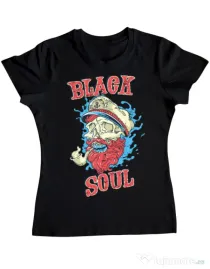 Tricou ADLER dama Black soul Negru