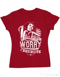 Tricou ADLER dama Bob tells me Rosu