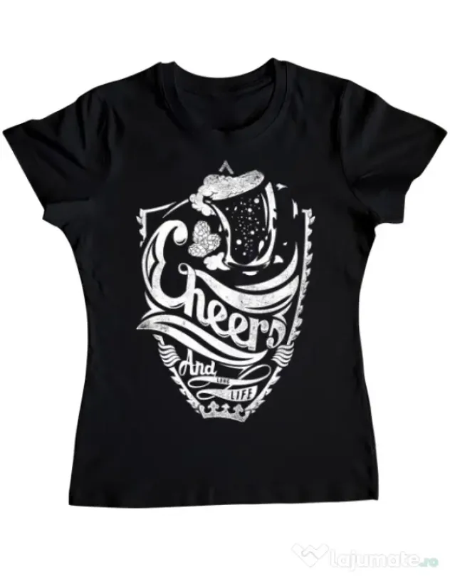 Tricou ADLER dama Cheers Negru