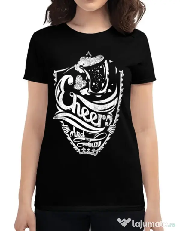 Tricou ADLER dama Cheers Negru