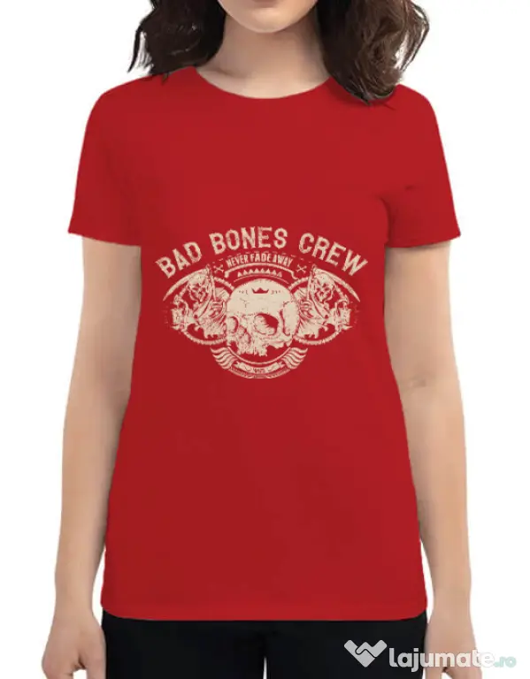 Tricou ADLER dama Grim reaper Rosu