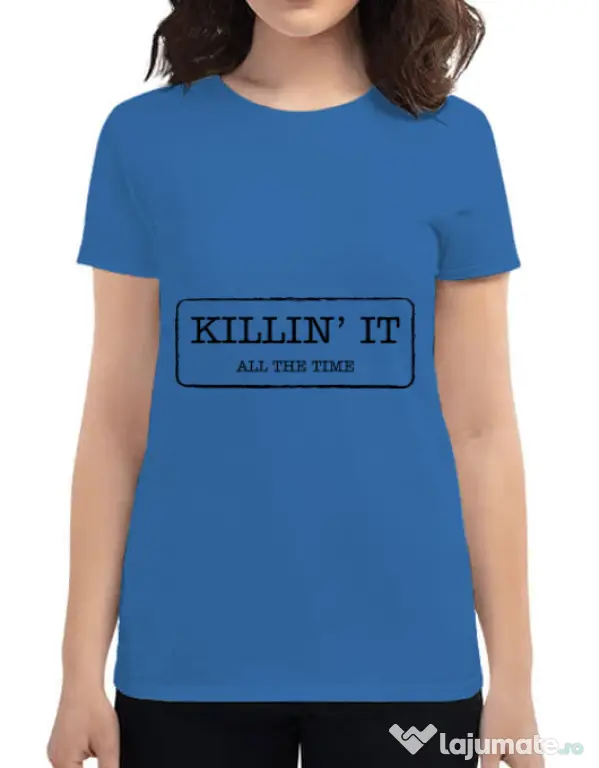 Tricou ADLER dama Killin it Albastru azuriu