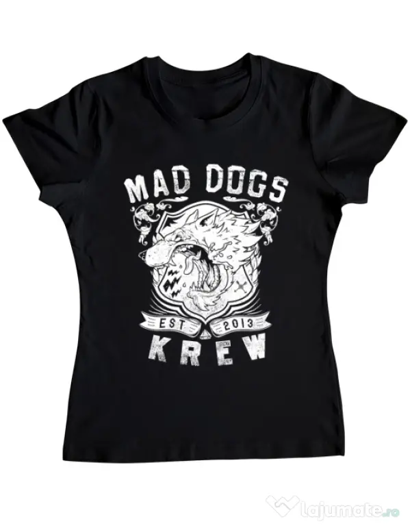 Tricou ADLER dama Mad dogs krew Negru