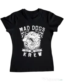 Tricou ADLER dama Mad dogs krew Negru