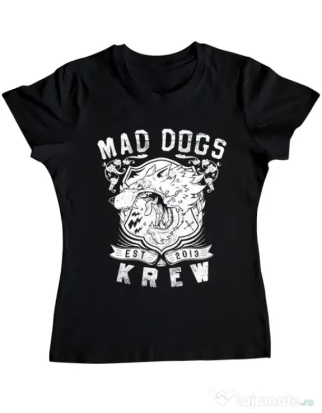 Tricou ADLER dama Mad dogs krew Negru