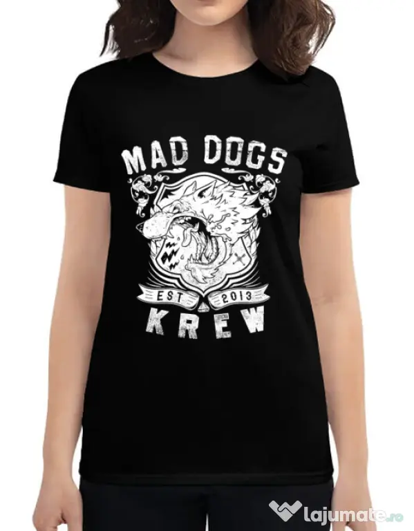 Tricou ADLER dama Mad dogs krew Negru